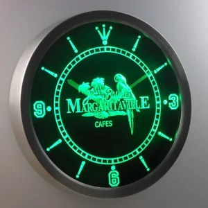 Jimmy Buffett's Margaritaville LED Neon Wall Clock