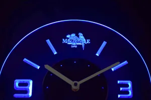 Jimmy Buffett's Margarittaville Modern LED Neon Wall Clock