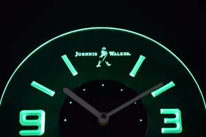 Johnnie Walker Modern LED Neon Wall Clock