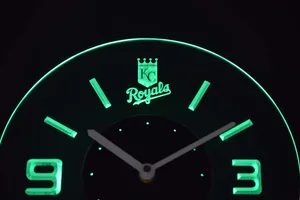 Kansas City Royals Modern LED Neon Wall Clock