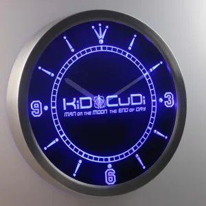 Kid Cudi Man On The Moon LED Neon Wall Clock