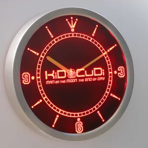Kid Cudi Man On The Moon LED Neon Wall Clock