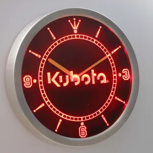 Kubota LED Neon Wall Clock