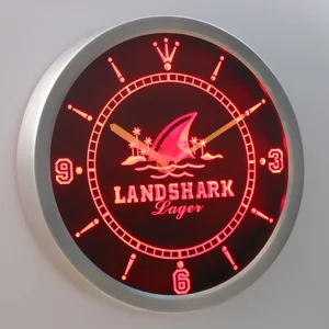 Landshark LED Neon Wall Clock