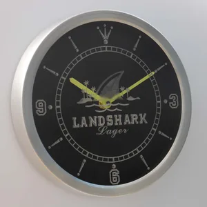 Landshark LED Neon Wall Clock