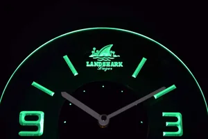 Landshark Modern LED Neon Wall Clock