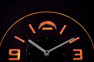 Los Angeles Chargers Modern LED Neon Wall Clock