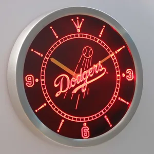Los Angeles Dodgers LED Neon Wall Clock