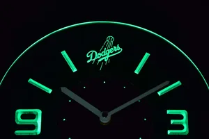 Los Angeles Dodgers Modern LED Neon Wall Clock
