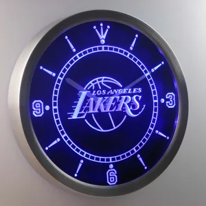 Los Angeles Lakers LED Neon Wall Clock