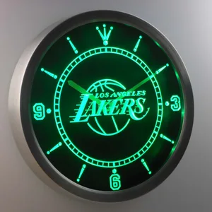 Los Angeles Lakers LED Neon Wall Clock