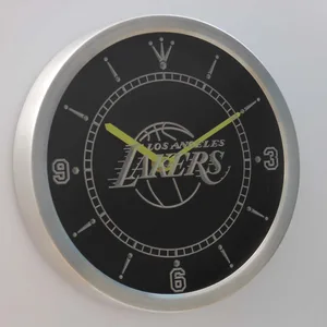 Los Angeles Lakers LED Neon Wall Clock