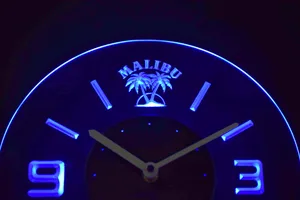 Malibu Modern LED Neon Wall Clock