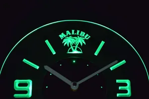 Malibu Modern LED Neon Wall Clock