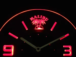 Malibu Modern LED Neon Wall Clock