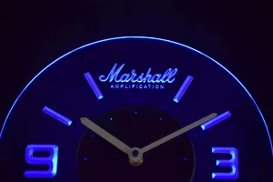 Marshall Modern LED Neon Wall Clock