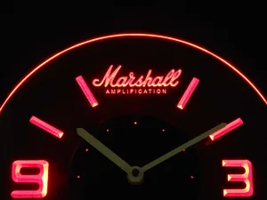 Marshall Modern LED Neon Wall Clock