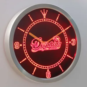Miami Dolphins LED Neon Wall Clock