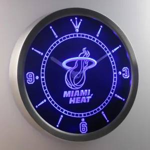 Miami Heat LED Neon Wall Clock