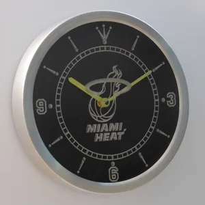Miami Heat LED Neon Wall Clock