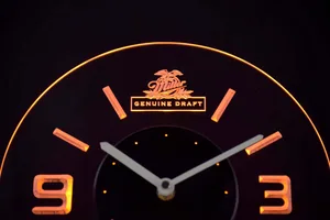 Miller Genuine Draft Modern LED Neon Wall Clock
