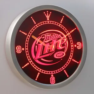 Miller Lite LED Neon Wall Clock