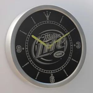 Miller Lite LED Neon Wall Clock