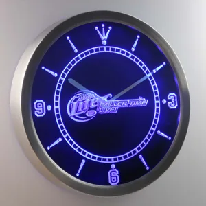 Miller Lite - Miller Time Live LED Neon Wall Clock