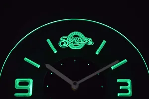 Milwaukee Brewers Modern LED Neon Wall Clock