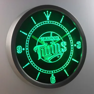 Minnesota Twins LED Neon Wall Clock