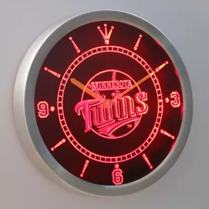 Minnesota Twins LED Neon Wall Clock