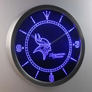 Minnesota Vikings LED Neon Wall Clock