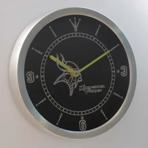 Minnesota Vikings LED Neon Wall Clock