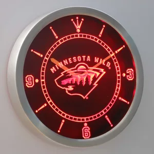Minnesota Wild LED Neon Wall Clock