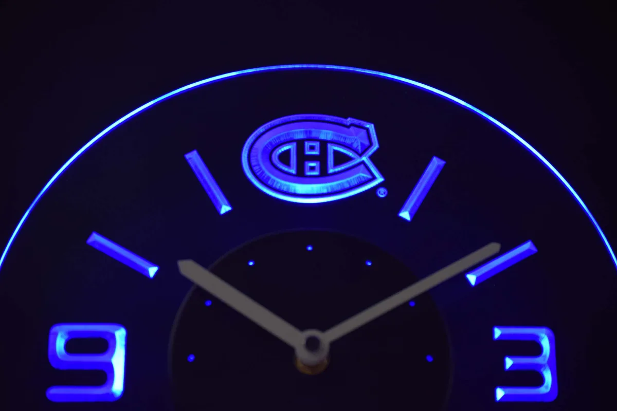 Montreal Canadiens Modern LED Neon Wall Clock