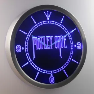 Motley Crue LED Neon Wall Clock