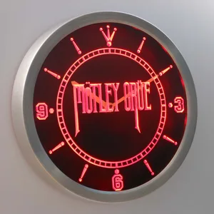 Motley Crue LED Neon Wall Clock