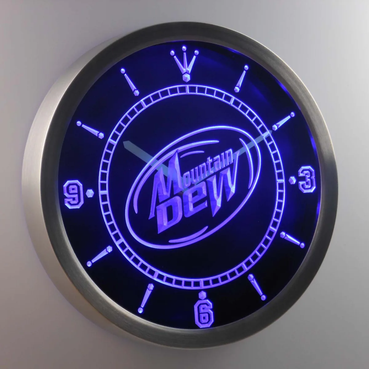 Mountain Dew LED Neon Wall Clock