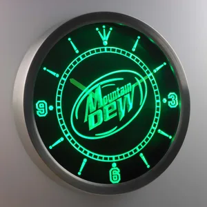 Mountain Dew LED Neon Wall Clock