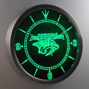 Nashville Predators LED Neon Wall Clock