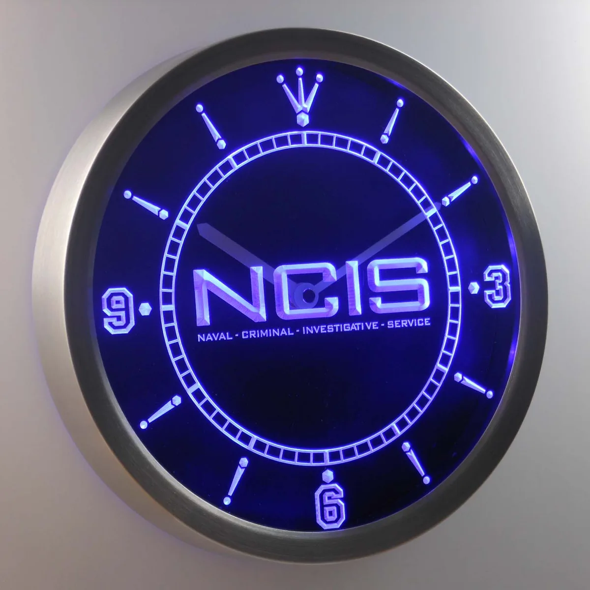 NCIS LED Neon Wall Clock