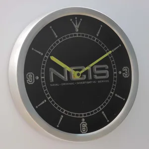 NCIS LED Neon Wall Clock