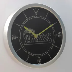 New England Patriots LED Neon Wall Clock