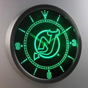New Jersey Devils LED Neon Wall Clock