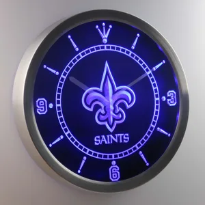 New Orleans Saints LED Neon Wall Clock