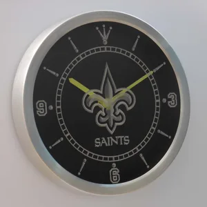 New Orleans Saints LED Neon Wall Clock