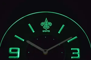 New Orleans Saints Modern LED Neon Wall Clock