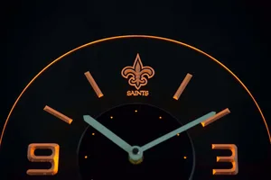 New Orleans Saints Modern LED Neon Wall Clock
