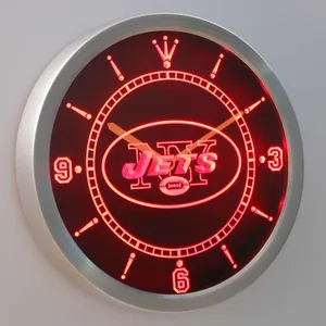 New York Jets LED Neon Wall Clock