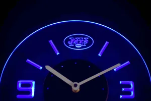 New York Jets Modern LED Neon Wall Clock